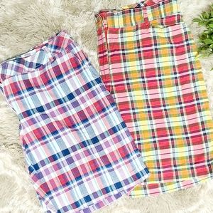 2 Pair Lands' End Shorts E